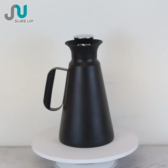 1.0L 2023 nuevo diseño termo de acero inoxidable termo jarra de café jarra de vacío para té y café