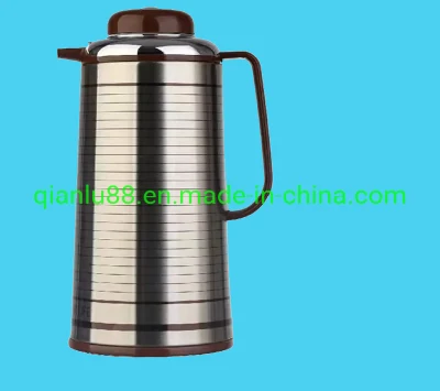 Cafetera termo de gran capacidad de acero inoxidable con aislamiento de Arabia Saudita, 1,3 L, 1,6 L, 1,9 L, jarra para mantener el calor y la botella fría con asa